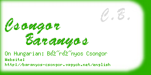 csongor baranyos business card